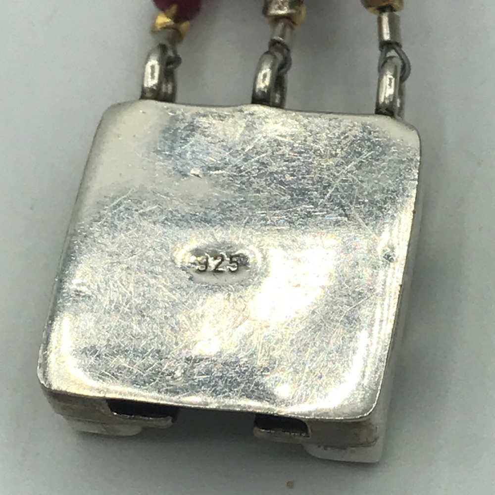 Dazzling Sterling Silver Ruby, Lime Quartz, Citri… - image 7